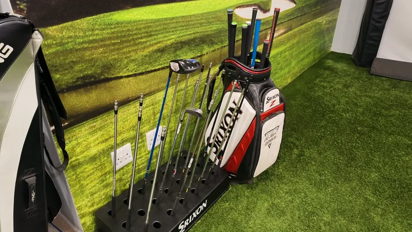 Iron sets on the club rack